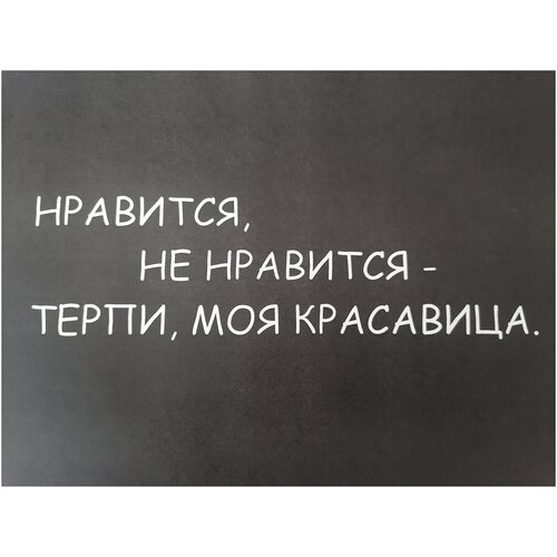 Наклейка на авто Нравится, не нравится - терпи, моя красавица. / Стикер на авто / Тюнинг авто