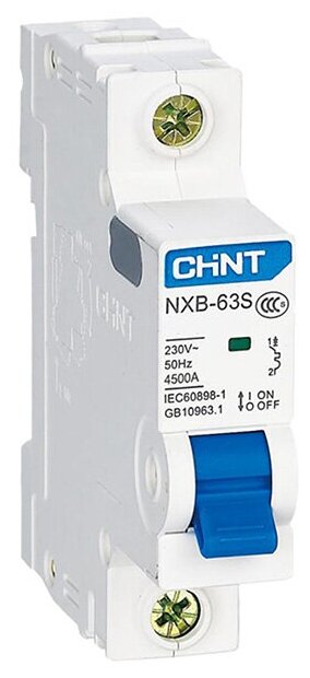 фото Выключатель автоматический модульный 1п C 25А 4.5кА NXB-63S (R) CHINT 296712