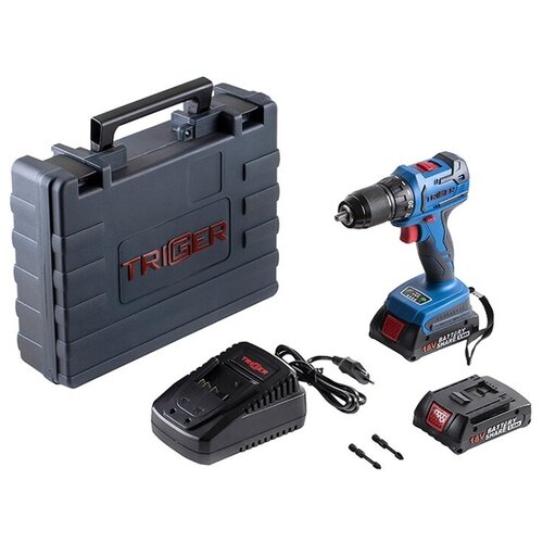 Дрель-шуруповерт Trigger 20111 бесщеточная 2 аккумулятора кейс 13 мм 18 В 647800₽
