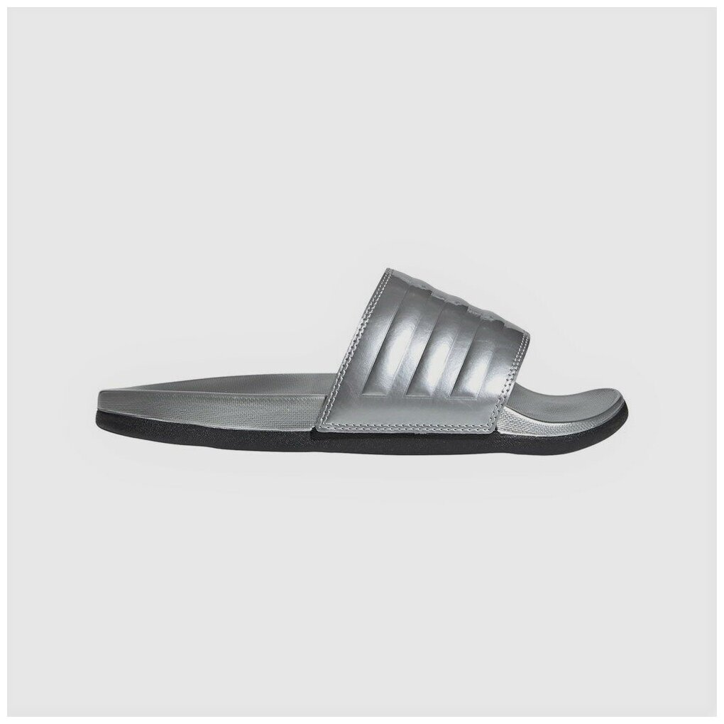 Шлепанцы Adidas Adilette Comfort Silver Metallic длина стопы 24 см 