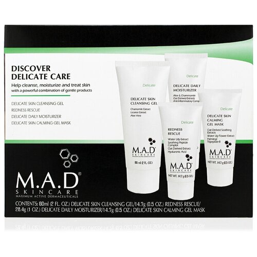 фото M.a.d. дорожный набор препаратов для чувствительной кожи (delicate discovery kit) m.a.d skincare