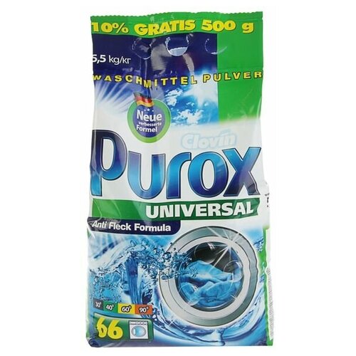 Стиральный порошок Purox Universal, 5,5 кг Purox 2298976 .