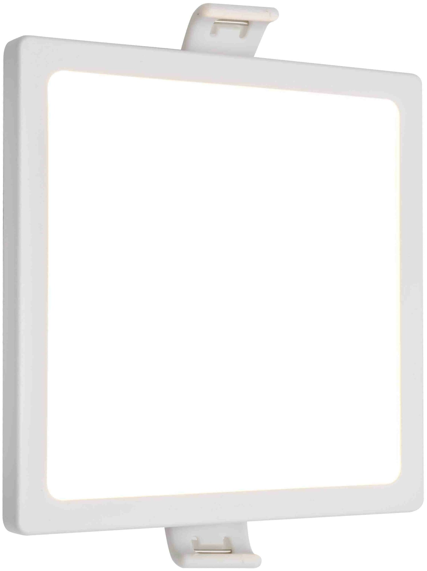 Светодиодный светильник-панель в форме квадрата / Врезная светодиодная квадратная панель с изолированным драйвером / Встраиваемое LED освещение для внутренних помещений / PF 0.5 / 8Вт / ТБ 2700К / 640 - фотография № 4