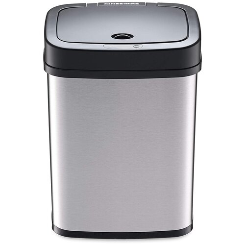 Ведро Xiaomi Ninestars Stainless steel Sensor Trash Can, 12 л серебристый