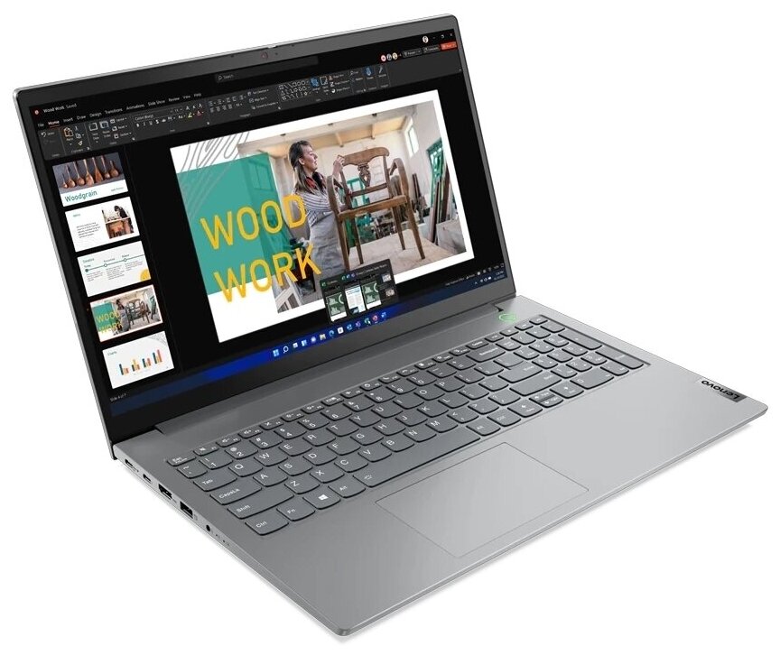 Ноутбук Lenovo Thinkbook 15 G4 IAP Core i5 1235U/8Gb/SSD256Gb/Intel Iris graphics/15.6" IPS FHD (1920x1080)/Win11 Pro64 Grey WiFi BT Cam