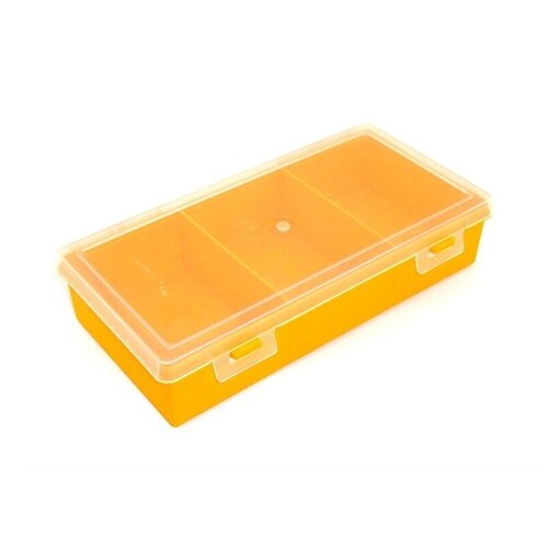 Коробка для приманок PlBOX 2403 (3 ячейки) 240 х 130 х 50 мм, цв. Жёлтый