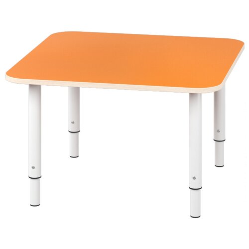 стол детский квадратный регулируемый оранжевый