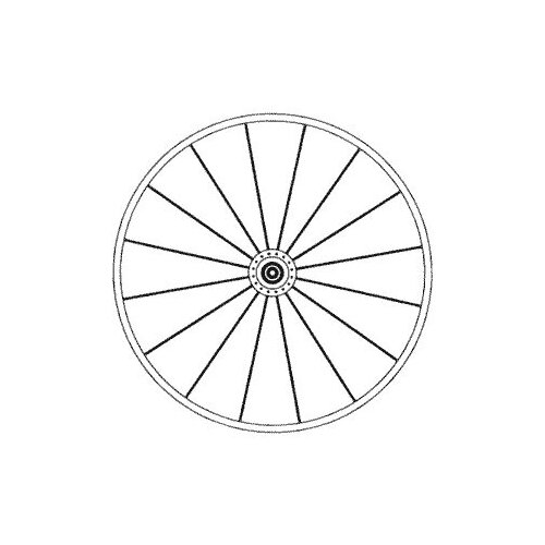 колесо заднее 24 trix ал дв черн втулка стальн торм 1 ск гайка сер Колесо переднее 24 TRIX ал. дв. черн. втулка: ал. диск гайка черн.