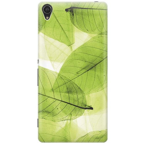 фото Силиконовый чехол на sony xperia z3 / сони иксперия зет 3 с принтом "зеленые листья" gosso