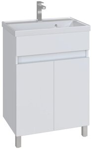 <b>Тумба</b> <b>для</b> ванной комнаты, <b>под</b> раковину SANSTAR Квадро <span>конструкция: напольная, материал корпуса: ЛДСП, материал фасада: МДФ</span>