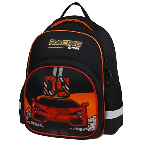 фото Рюкзак berlingo kids "racing sport" 36*27*12см, 1 отделение, 2 кармана, эргономичная спинка, led кант