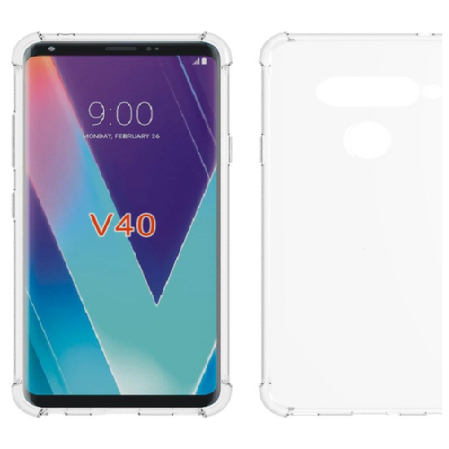 Чехол панель-накладка MyPads для LG V40 ThinQ / LG V40 ультра-тонкая полимерная из мягкого качественного силикона прозрачная