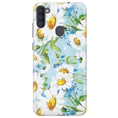 фото Ультратонкий силиконовый чехол-накладка для samsung galaxy a11 / m11 с принтом "поле ромашек" gosso
