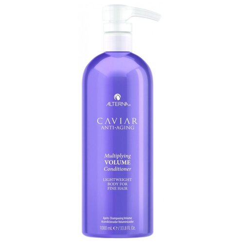 Alterna кондиционер Caviar Anti-Aging Multiplying Volume, 1000 мл мусс лифтинг для придания волосам объема и плотности с кератиновым комплексом alterna caviar anti aging multiplying volume 232 мл