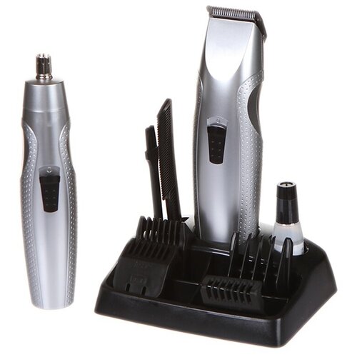 Триммер Wahl Mustache&Beard trimmer, серебристый триммер wahl ergonomic total beard kit черный серебристый [9888 1316]