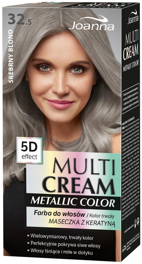 Joanna Multi Cream Metallic Color, 32.5 Серебряный блонд