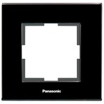 Рамка Panasonic Karre Plus (WKTF08013GG-RU) декоративная 1x стекло черный (упак.:1шт) - изображение