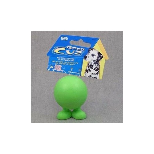 J.W. Игрушка для собак - Мяч на ножках, каучук, маленькая Good Cuz, small Цвет:Зеленый, Фиолетовый