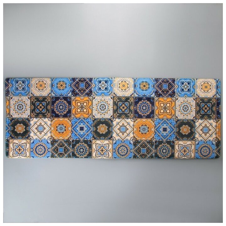 Коврик для ванной для дома «Богемия», 45×120 см, мозаика