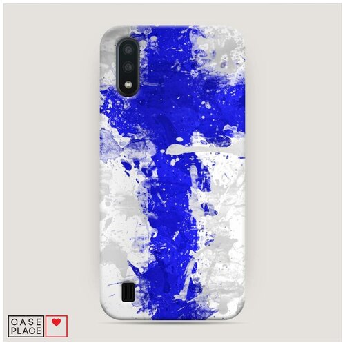 фото Чехол пластиковый samsung galaxy a01 флаг финляндии 2 case place