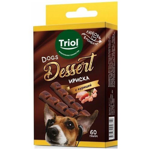 Лакомство для собак Triol FUN FOOD Ириска (0.06 кг) (5 штук)