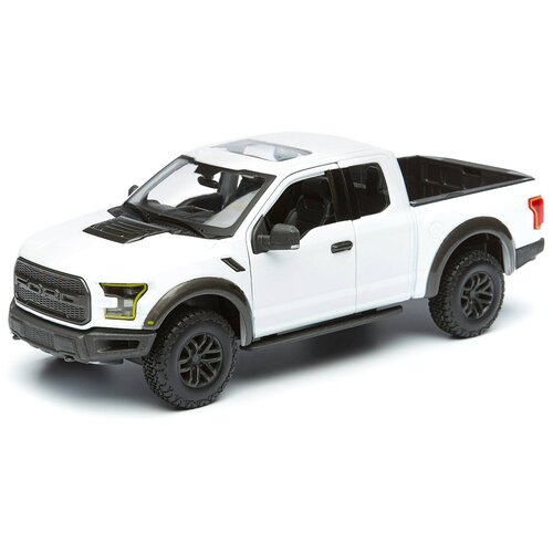 Maisto Машинка металлическая Ford F-150 Raptor, 1:24, белый машинка maisto 1 24 ford f 150 raptor голубая 32521