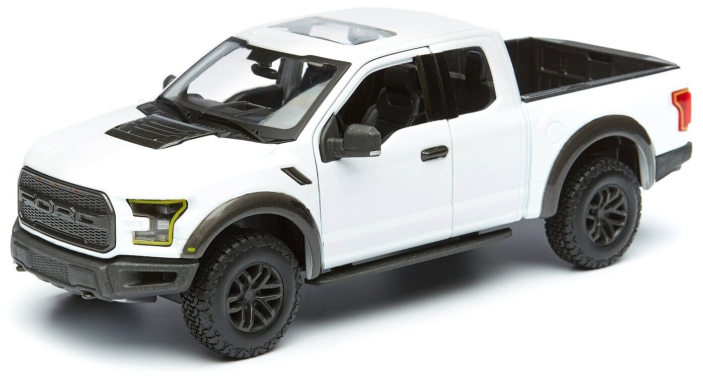 Maisto Машинка металлическая Ford F-150 Raptor, 1:24, белый