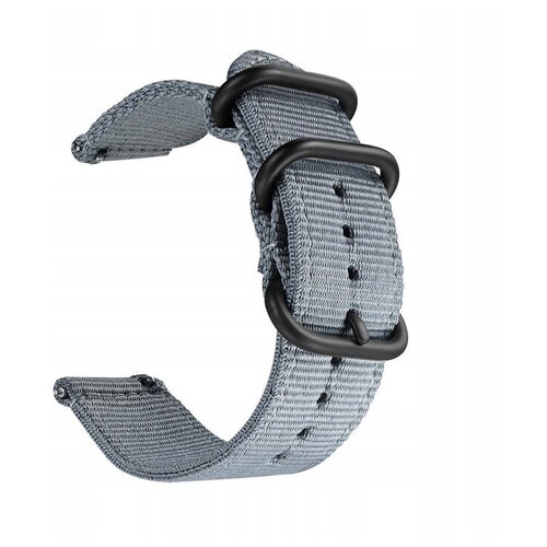 Нейлоновый ремешок для наручных часов серый 22мм 99900₽