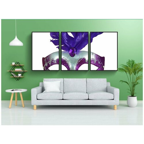 фото Набор модулных постеров для интерьера "карнавал, время дурака, маска" 60x90 см. в тубусе, без рамки lotsprints