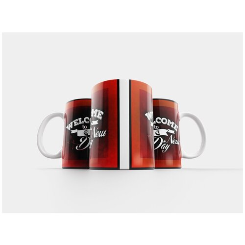 фото Кружка "добро пожаловать, день, новый" 320 мл lotsprints