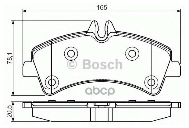 0 986 495 099_колодки Дисковые Задние! Mb Sprinter, Vw Crafter 50 2.5tdi 06> Bosch арт. 0 986 495 099