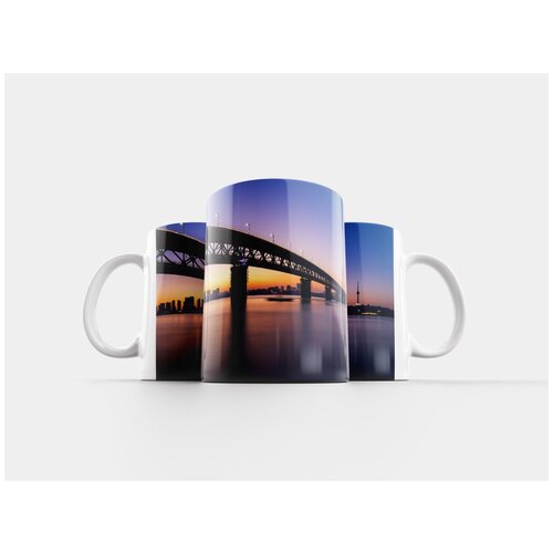 фото Кружка "закат, ночная точка зрения, мост" 320 мл lotsprints