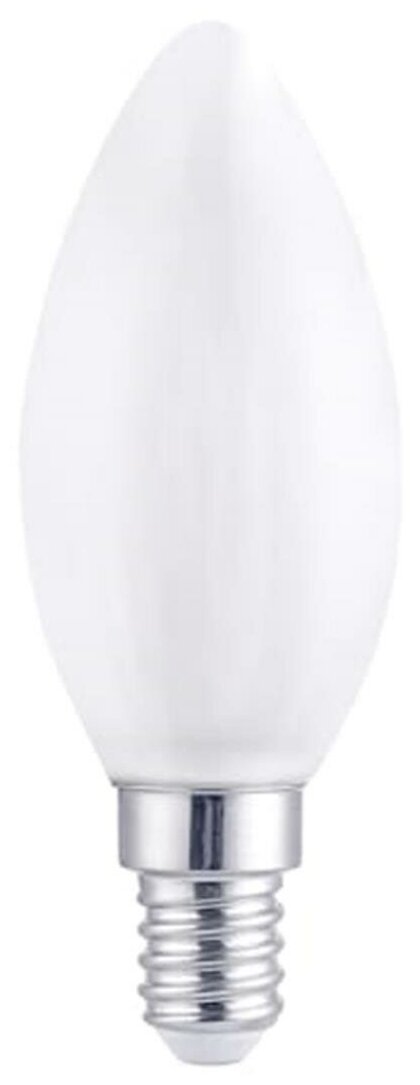 Лампа светодиодная филаментная Lexman E14 220 В 4.5 Вт свеча матовая 470 лм тёплый белый свет