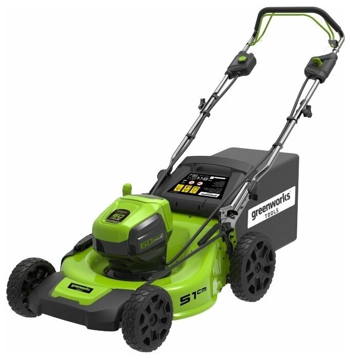 Газонокосилка самоходная Greenworks GD60LM51SP 60V 2514307 (51) бесщеточная аккумуляторная без аккумулятора и зарядного устройства