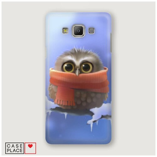 фото Чехол пластиковый samsung galaxy a7 совенок в шарфе case place