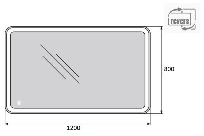 BelBagno Зеркало с встроенным светильником и сенсорным выключателем BelBagno SPC-MAR-1200-800-LED-TCH, 12W, 220-240V, 1200x30x800 мм - фотография № 13