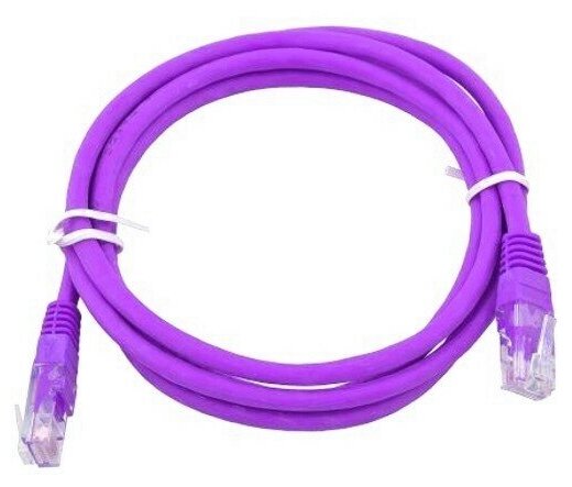 Патч-корд UTP CAT5e 2м Cablexpert PP12-2M/V RJ-45 кабель - фиолетовый