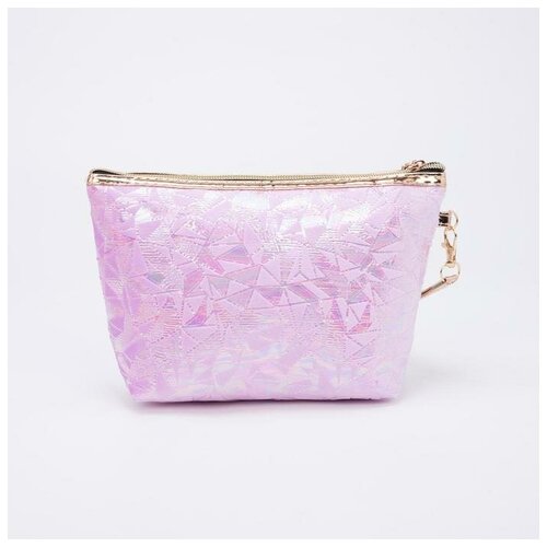 фото Косметичка на молнии, цвет сиреневый хорошее настроение