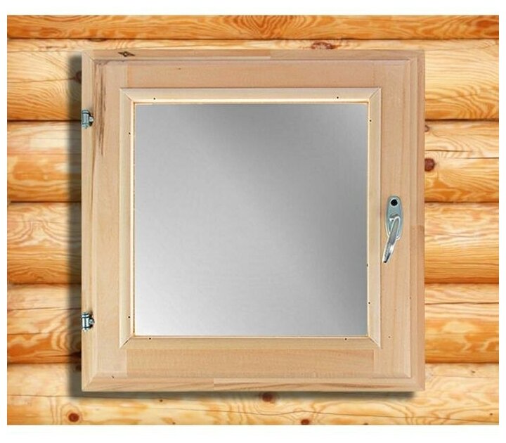 Добропаровъ Окно, 60×60см, двойное стекло липа - фотография № 2