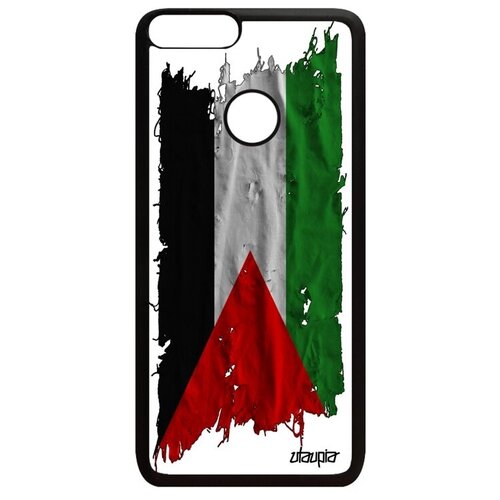 фото Качественный чехол на смартфон // huawei p smart 2018 // "флаг палестины на ткани" страна стиль, utaupia, белый