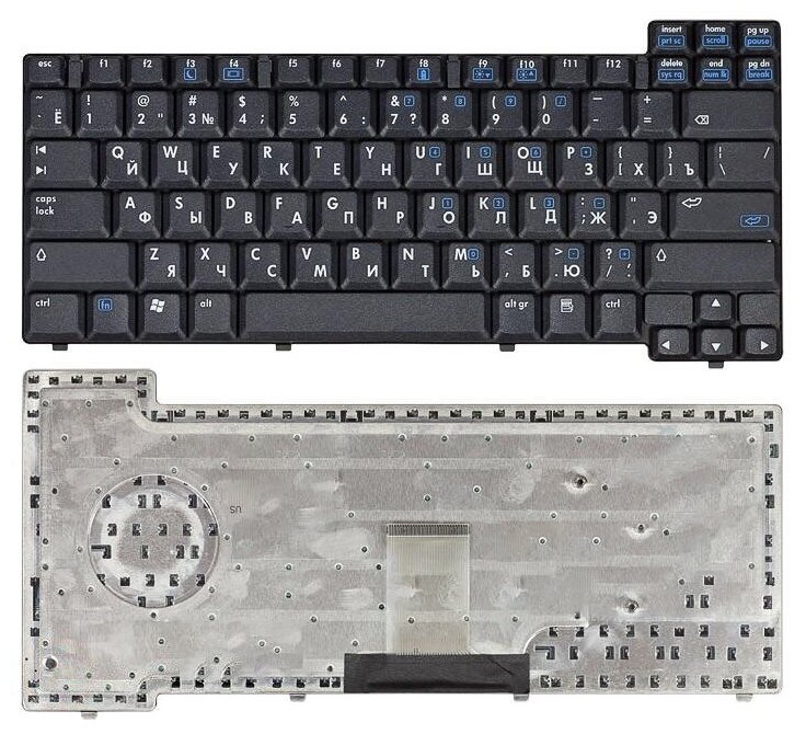 Клавиатура для ноутбука HP Compaq NC6110 NC6120 NC6130 NX6110 черная 2310₽
