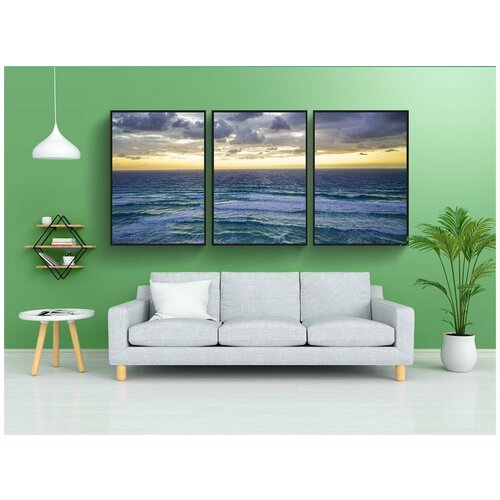 фото Набор модулных постеров для интерьера "канкун, мексика, пляж" 60x90 см. в тубусе, без рамки lotsprints