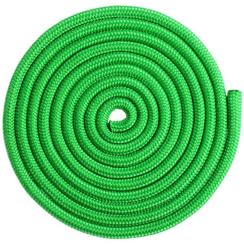фото Скакалка гимнастическая grace dance утяжеленная, веревочная, 2,5 м, 150 г, цвет светло-зеленый