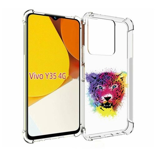 Чехол MyPads Гепард для Vivo Y35 4G 2022 / Vivo Y22 задняя-панель-накладка-бампер