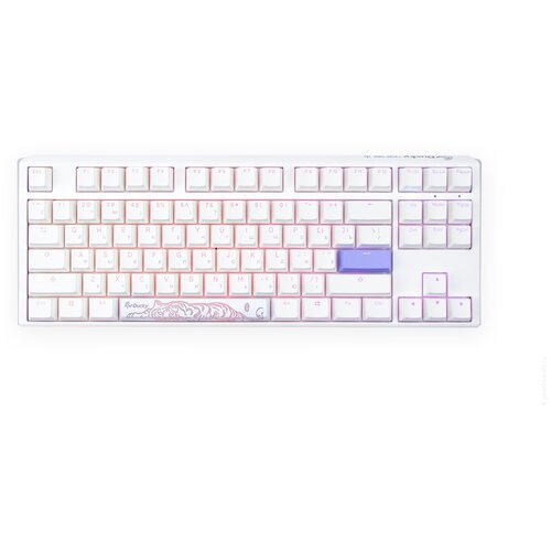 Игровая механическая клавиатура Ducky One 3 TKL White переключатели Cherry MX RGB Brown, русская раскладка