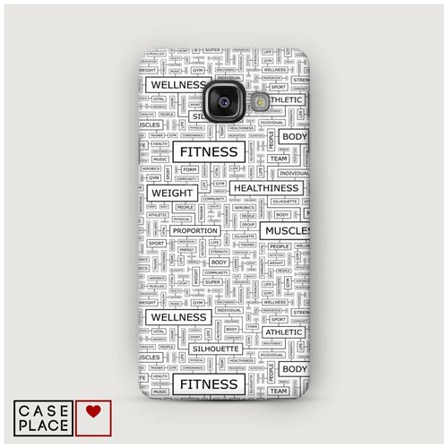 фото Чехол пластиковый samsung galaxy a3 2016 спортивные таблички case place