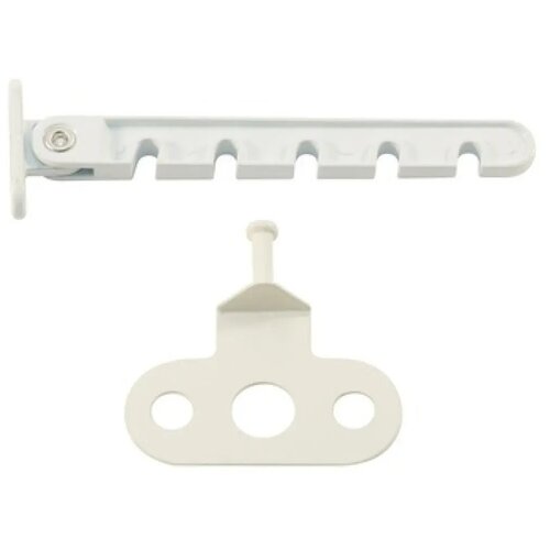 Ограничитель на окно (гребенка) металлический белый (саморезы в комплекте)