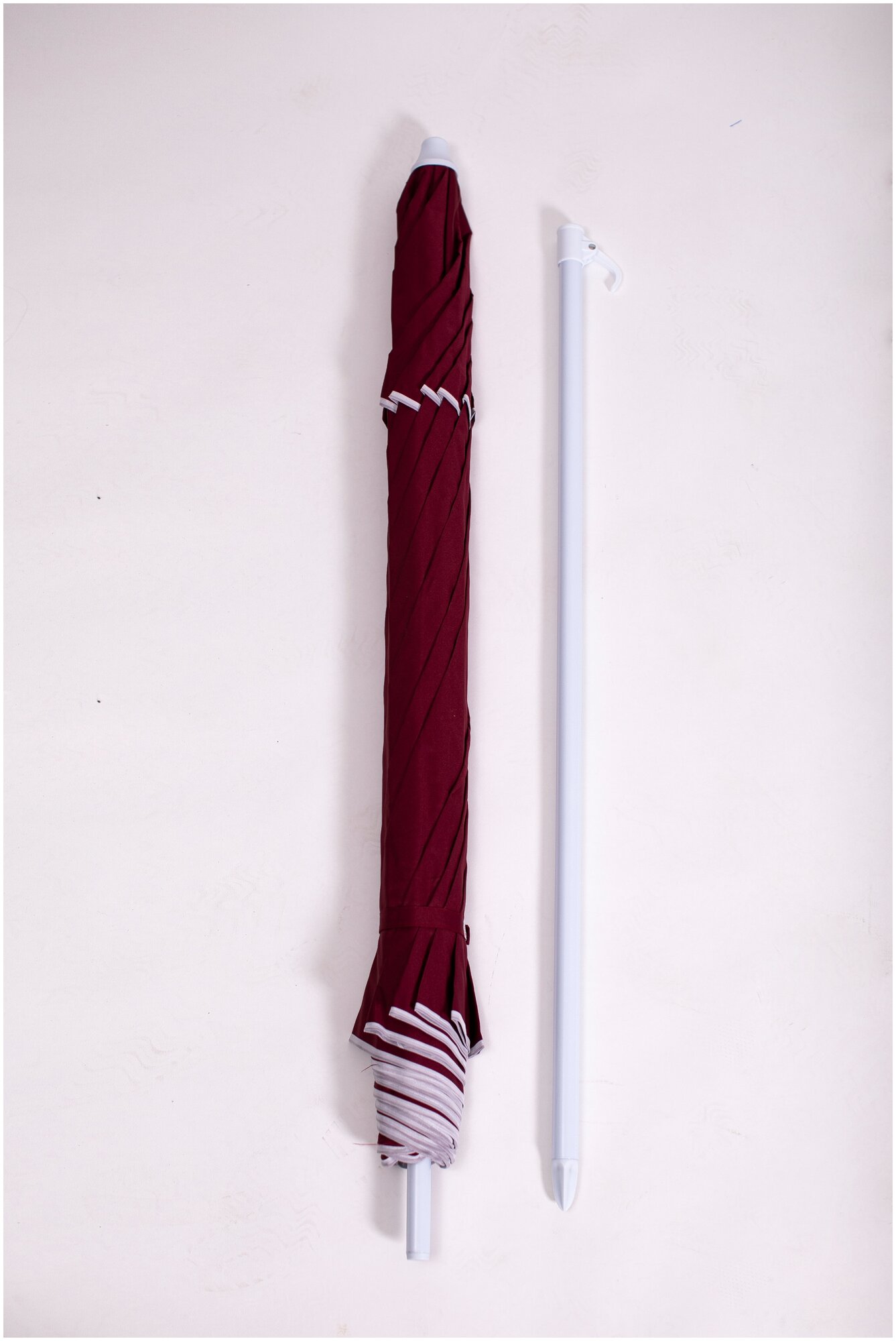 Зонт пляжный, солнцезащитный 2.2 м 8 спиц, . ткань-полиэстер, с клапаном. - фотография № 6