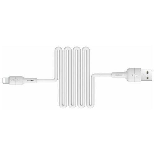 Кабель USB - Lightning 1м Borofone BX30 Silicone - Белый
