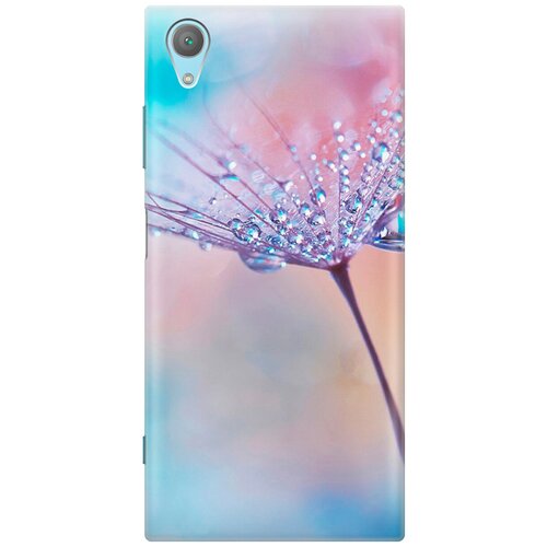 фото Силиконовый чехол на sony xperia xa1 plus / сони иксперия ха1 плюс с принтом "капелька на одуванчике gosso